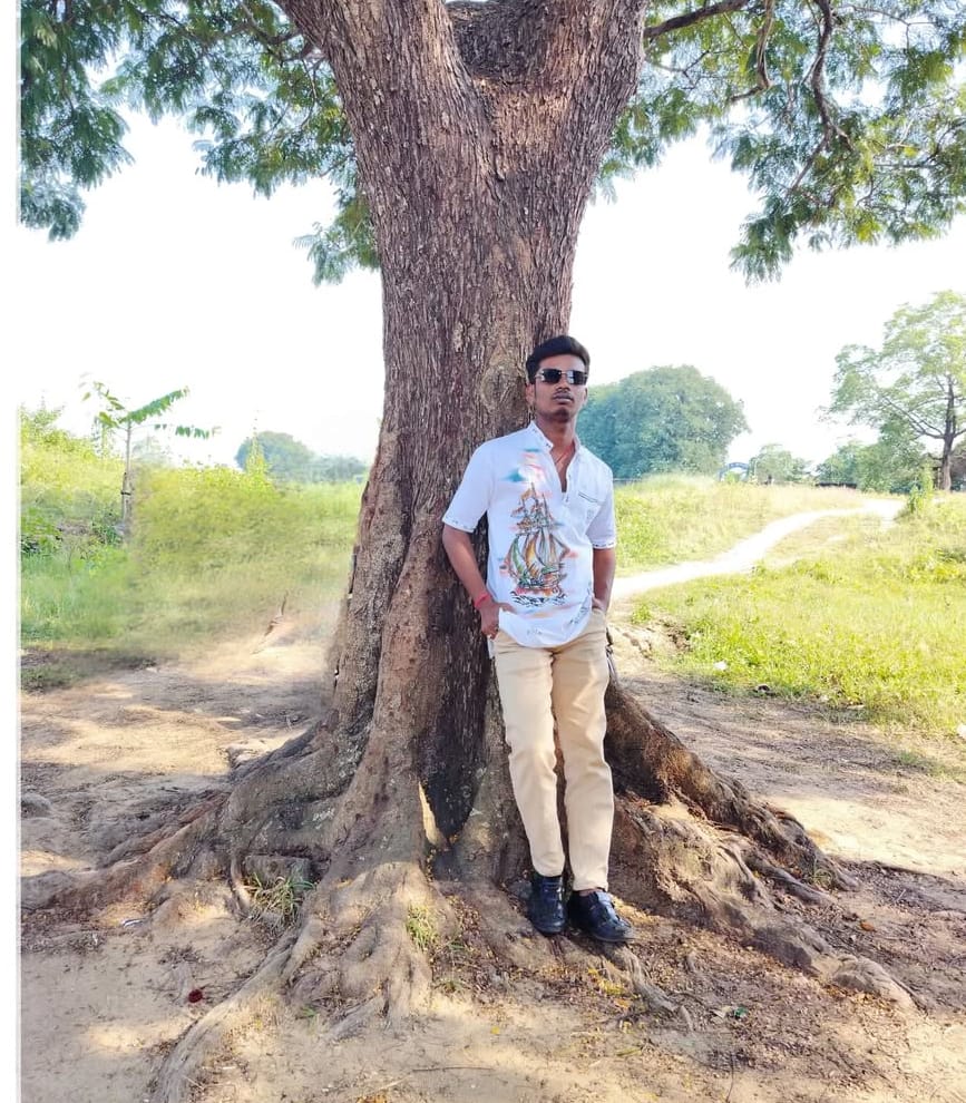 Suman in black and white rooftop portrait